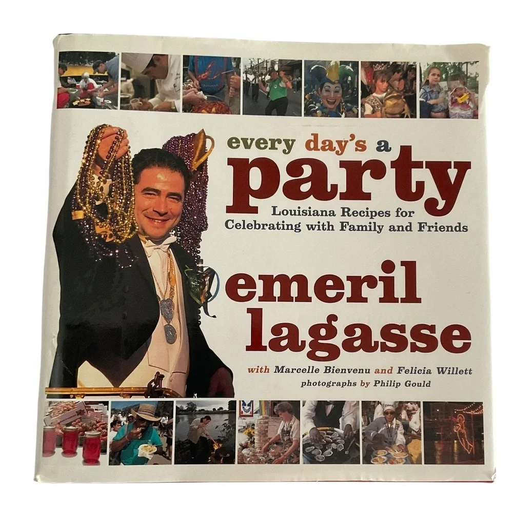 Emeril Lagasse Cookbook Every Day’s a Party First Edition Cajun Recipes HC
